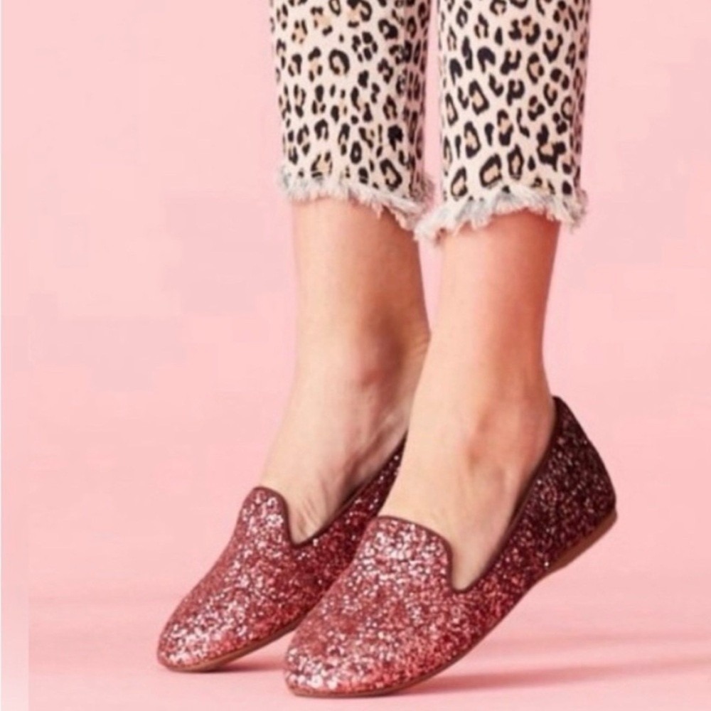 Birdies NEW The Little Starling Loafer in Rose Pink‎ Sparkle Size Little Kid 2